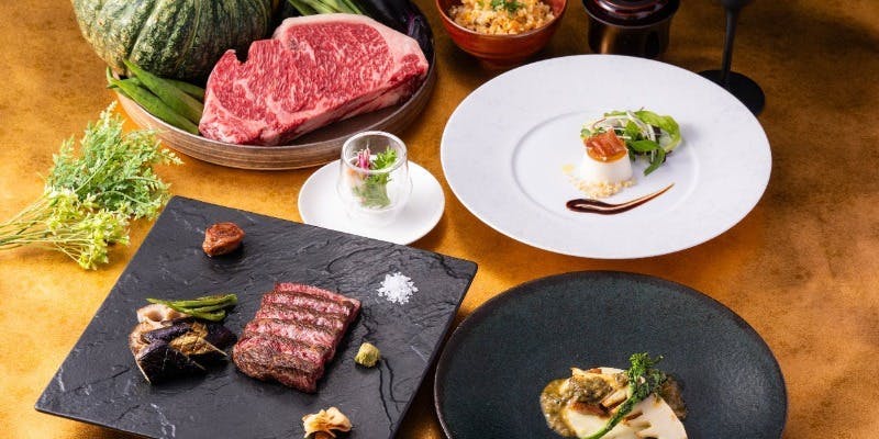 【シェフおすすめランチコース】～市場直送鮮魚、黒毛和牛含む全9品～
