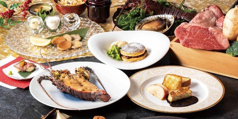 【光輝】ニューイヤーコース～THE七海最高級コース、特選銘柄牛フィレと伊勢海老、鮑のW海鮮～