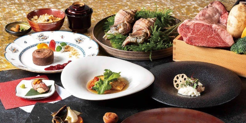 【飛翔】ニューイヤーコース～鉄板で仕上げる海鮮と銘柄牛フィレが楽しめる全10品～