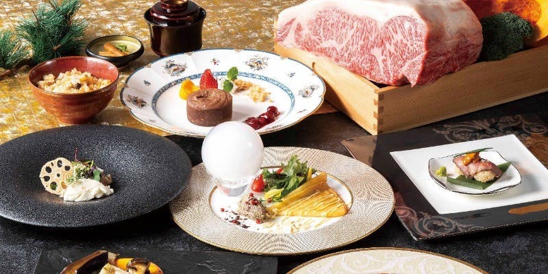 【栄華】ニューイヤーコース～フォアグラの鉄板焼とこだわりの銘柄牛がついた新年特別コース～