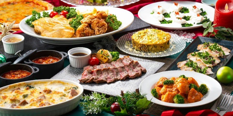 【Xmas2024】実演料理や50種類以上のお料理食べ放題＆充実のタイムサービス　（12/21～12/25）