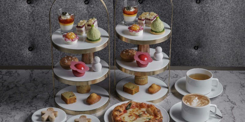 【11/17～1/6　フェスティブアフタヌーンティー 】＋ミニピザ・ウェルカムドリンク付