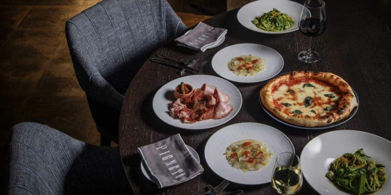 【PIGNETO パーティープラン】 パスタ・ピザを含む5品コース＋ワイン・ビールフリーフロー（4名～6名）