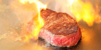 【ステーキコース】前菜3種・サラダ・黒毛和牛ステーキなど  - 鉄板焼 三ヶ森
