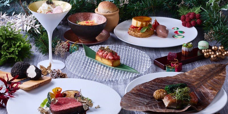 【Xmas2025】12/23,24,25限定！全6品 贅沢なお口取りから始まり、メインは蝦夷鹿