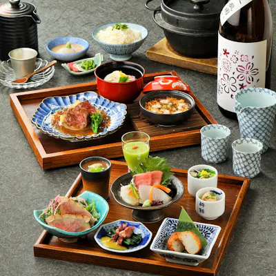 厳選食材を多用した和食料理の数々