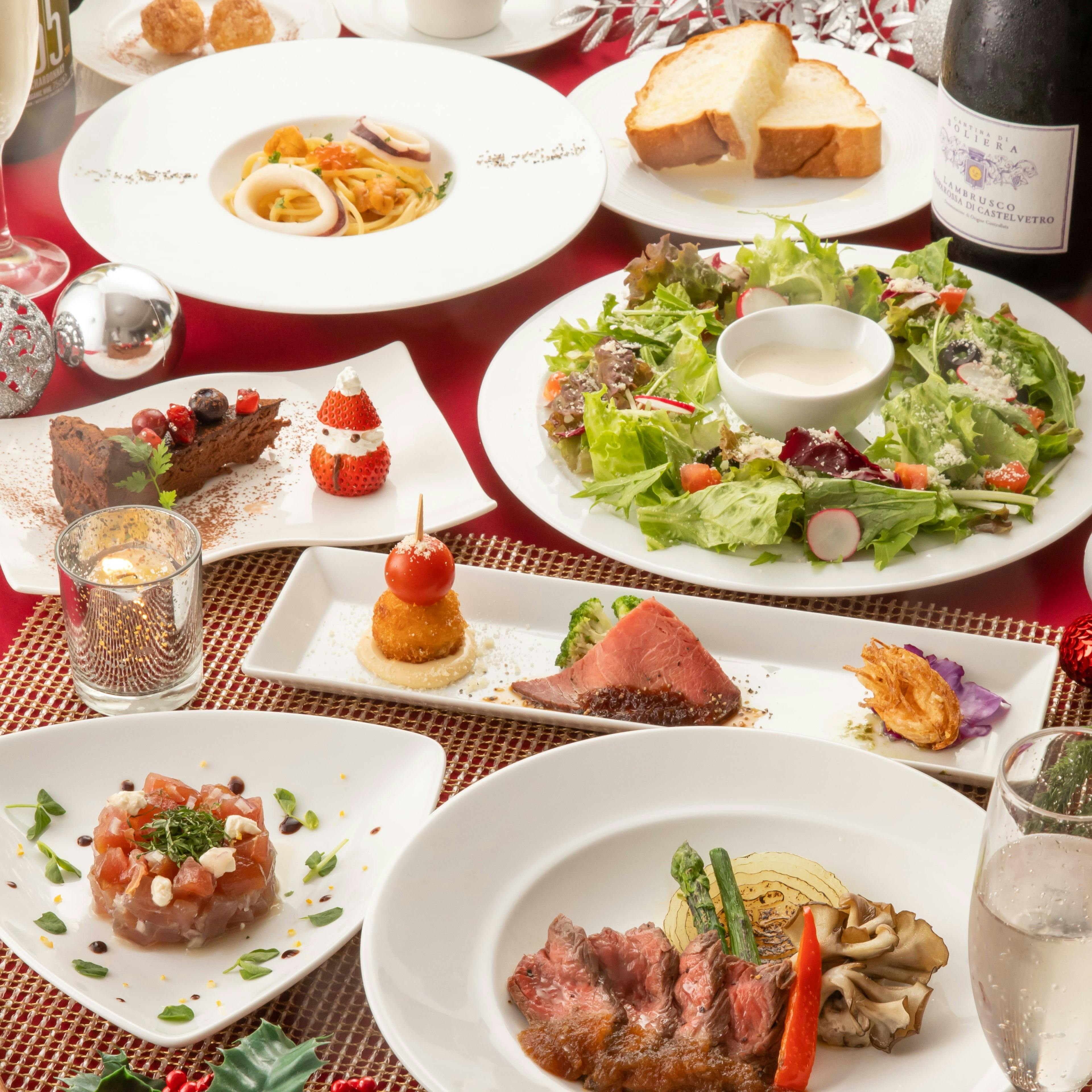 大崎キッチン Xmas クリスマスコース メインがお肉料理 ディナー プラン メニュー 一休 Comレストラン