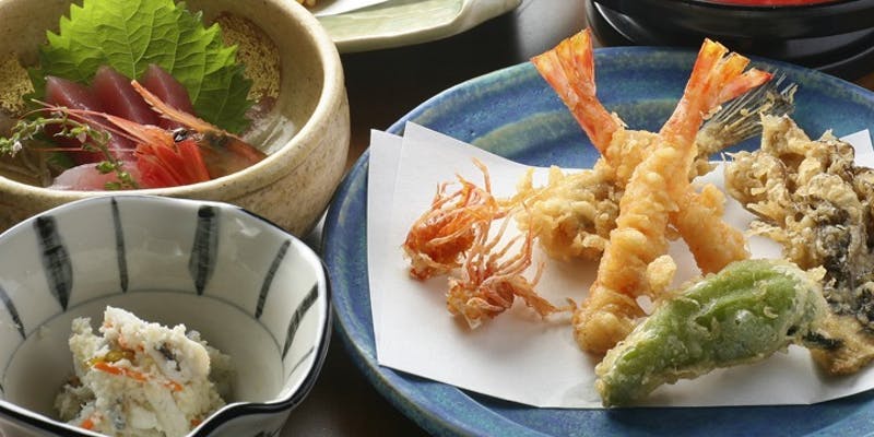 【選べるディナー】特製天丼、天ぷら定食など様々なメニューをご用意！