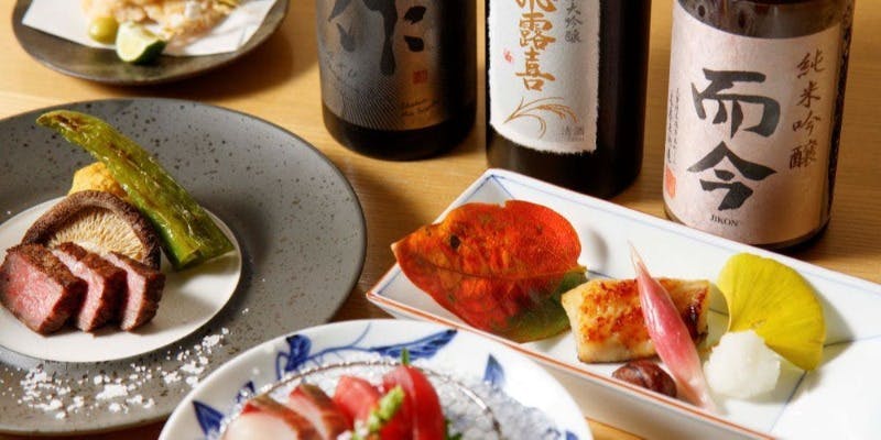  【和～Nagomi～】利き酒師が選ぶ日本酒ペアリングコースお料理全7品＋ペアリング5杯＋雪室熟成和牛