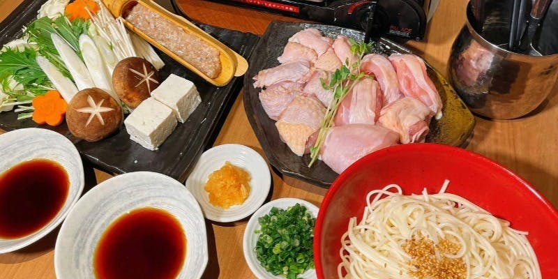 【冬季限定・博多風地鶏の水炊きコース】こだわりの白湯スープが織りなす水炊き鍋を堪能＋飲み放題