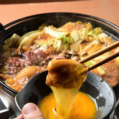 丹波産地鶏のすき焼き&しゃぶしゃぶ