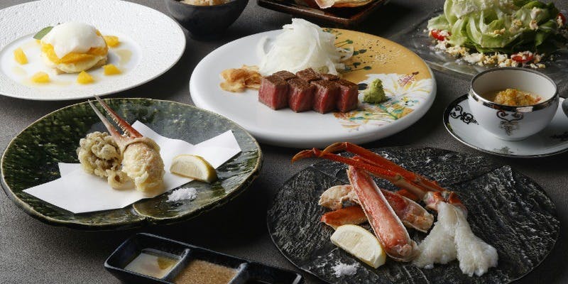 【松葉蟹と宮崎牛フィレ】鉄板焼でしか味わえない松葉蟹と宮崎牛コース（全10品）2025.11.11～2026.1.19