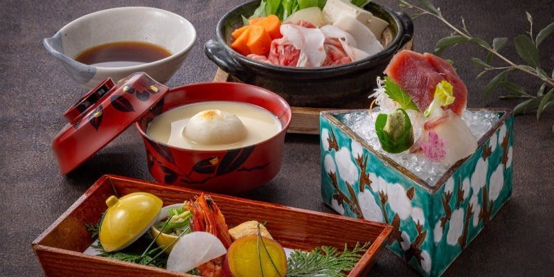 【料理長おすすめ会席＜山科＞】先付、吸物、炊合、強肴、甘味など全7品