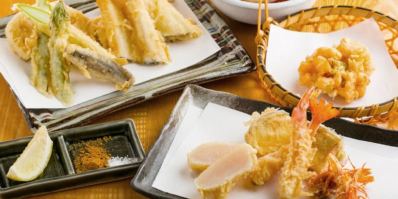 『COREDOサブスク』が使える『COREDO日本橋』の『天ぷら 魚新』の天ぷらの画像