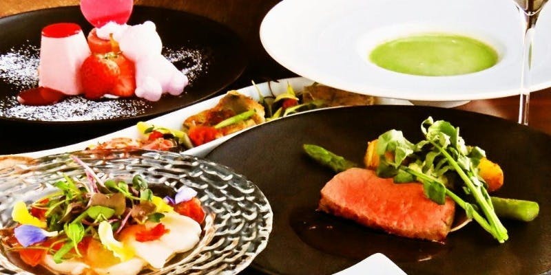 【Memorial】メインの仙台牛、季節の鮮魚など全9品＋ボトルランブルスコ＋メッセ付デザート（記念日）