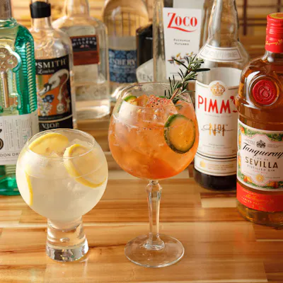 スペインワインやシェリー酒、イギリス産ジンをバルスタイルで