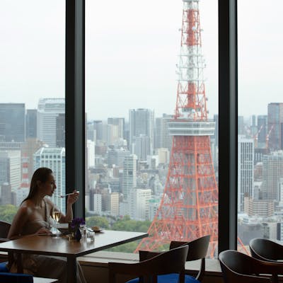 超高層階から東京の街を一望