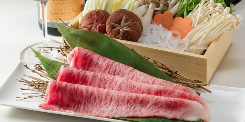 【黒毛和牛しゃぶしゃぶ】