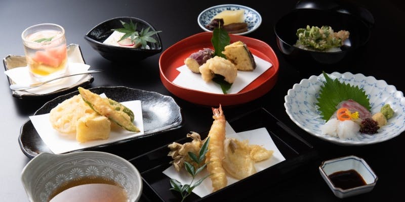 【揚げたて天ぷらコース】海老や海鮮の天ぷら11種など全5品＋個室確約