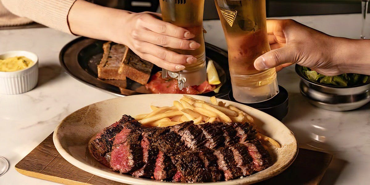 THE UPPER 【DINNER】BEER TERRACE 2時間フリーフローと大皿料理＋ロゼ