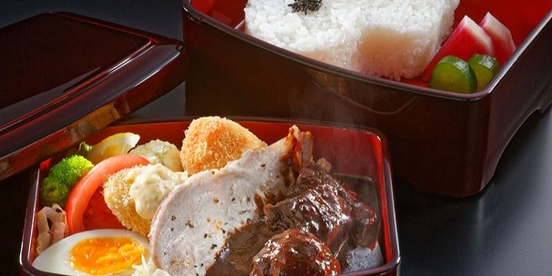 【ランチセット】洋食弁当＋前菜とスープのハーフ＆ハーフ＋乾杯ドリンク