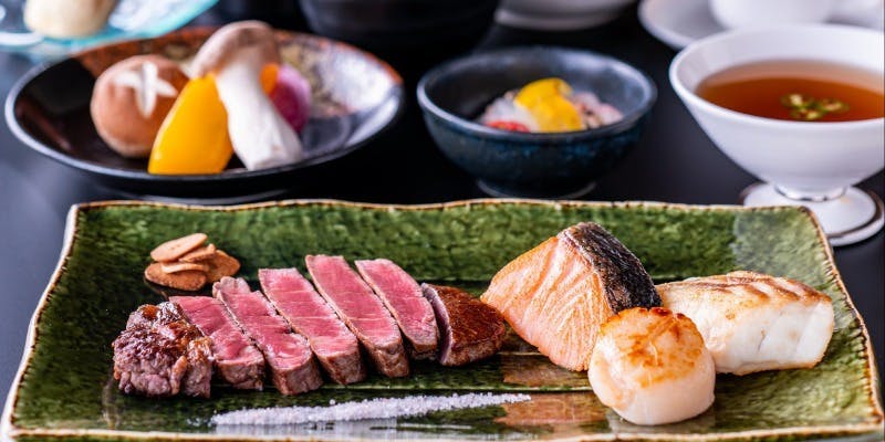 【播磨 Harima】肉と海鮮のランチコース