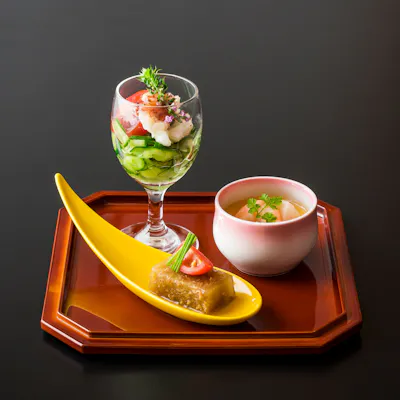 新しい形の日本料理を追求する萌木のランチ