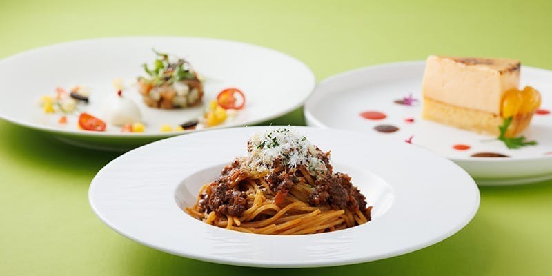 【ランチ】　2025冬のパスタランチ　スープ・デザート付き＋乾杯グラスロゼスパークリングワイン