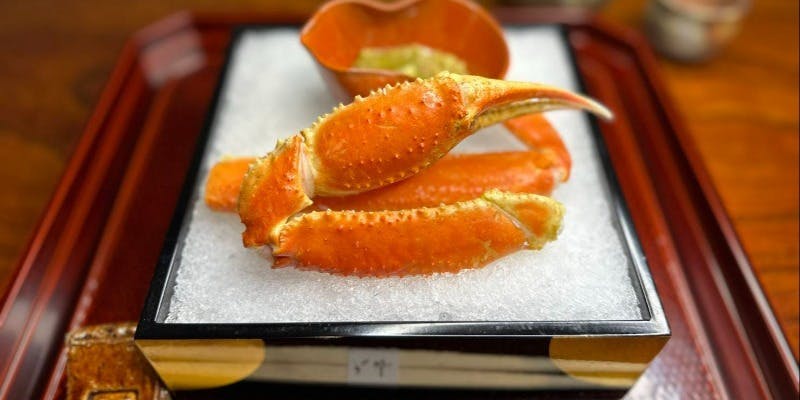 松葉蟹と旬の食材コース