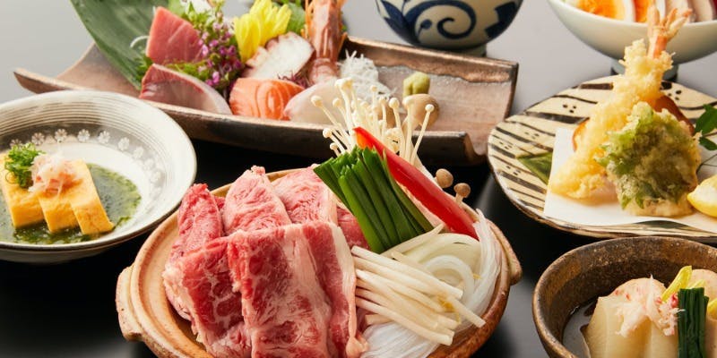 【ご接待/ご会食/宴会】個別提供季節の野菜と牛肉の旨辛陶板コース2時間飲み放題付き6500円