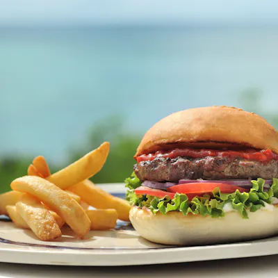 ランチ限定・ひとくちやみつき、海辺のバーガー