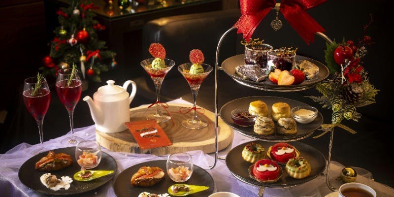 【Xmas2025】サンタムースなどクリスマスアフタヌーンティー＋90分ティーフリー＋モクテル付（早割）