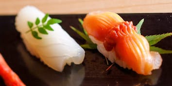 【夜の寿司懐石コース】寿司と一品のコース料理 - 明治の森箕面 音羽山荘