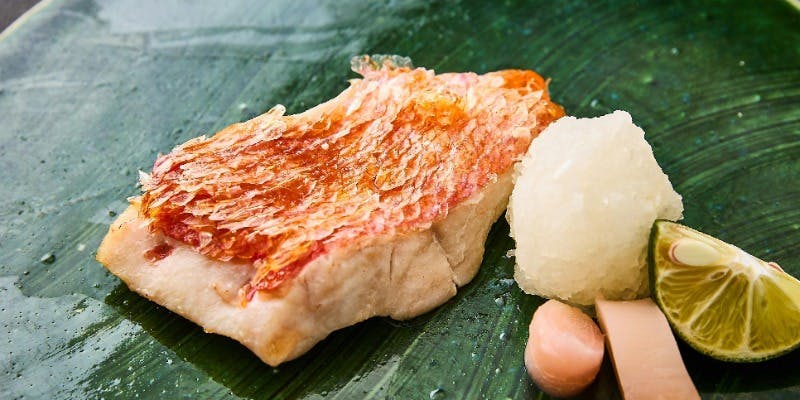 【四季彩コース】（全6品）メイン旬魚、魚介類、国産牛より選択　