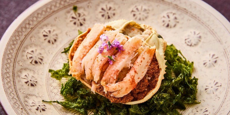 【四季彩コース】（全6品）メイン旬魚、魚介類、国産牛より選択　