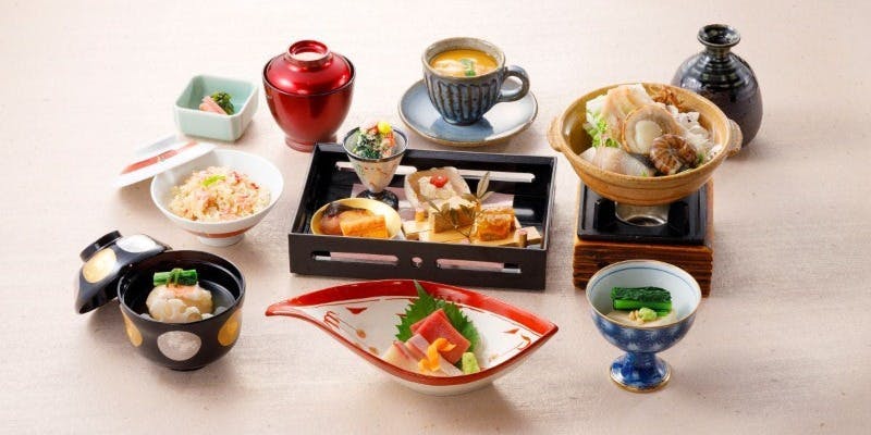 【小会席「小町」】先付、御造り、蟹ご飯、甘味など全7品