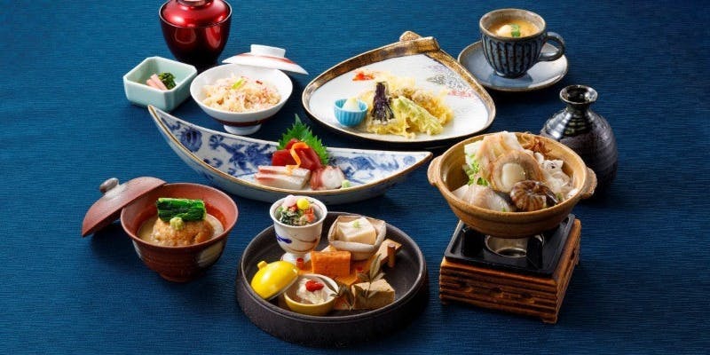 【瀬戸御膳】口取り、蒸し物、天婦羅、台の物、甘味など全8品