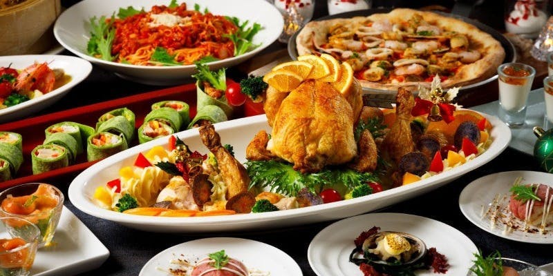 冬のブッフェ（ディナー）＋ソフトドリンク飲み放題120分（12/1～19　月火金限定）