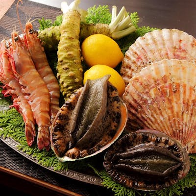 旬の海鮮鉄板焼き