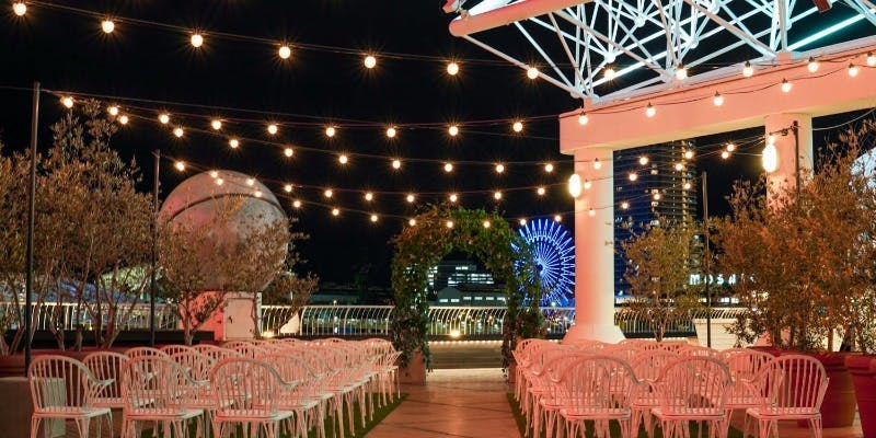 OCEAN PLACE 【 DINNER プロポーズプラン 】乾杯酒＆ホールケーキ