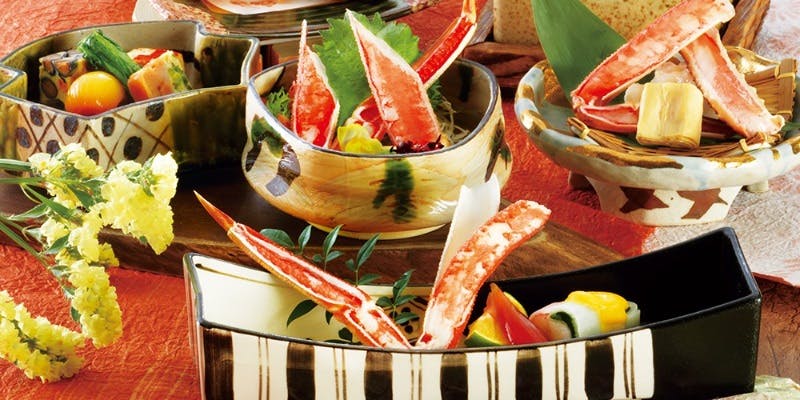 【彩】かに酢、かに造り、かにすき小鍋など全8品