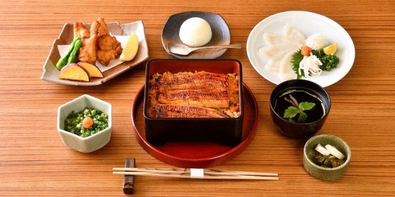 【鰻重・ふぐMIX】上・玄鰻（げんまん）コース【竹】全7品