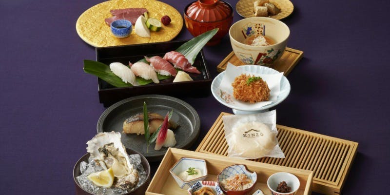 【飲み放題付】国産牛ローストビーフと寿司の会席コース＋2時間飲み放題