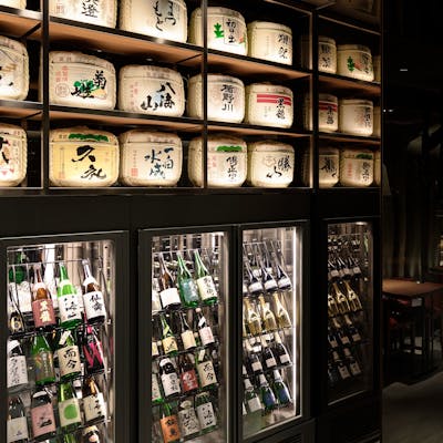 豊富に取りそろえる日本酒