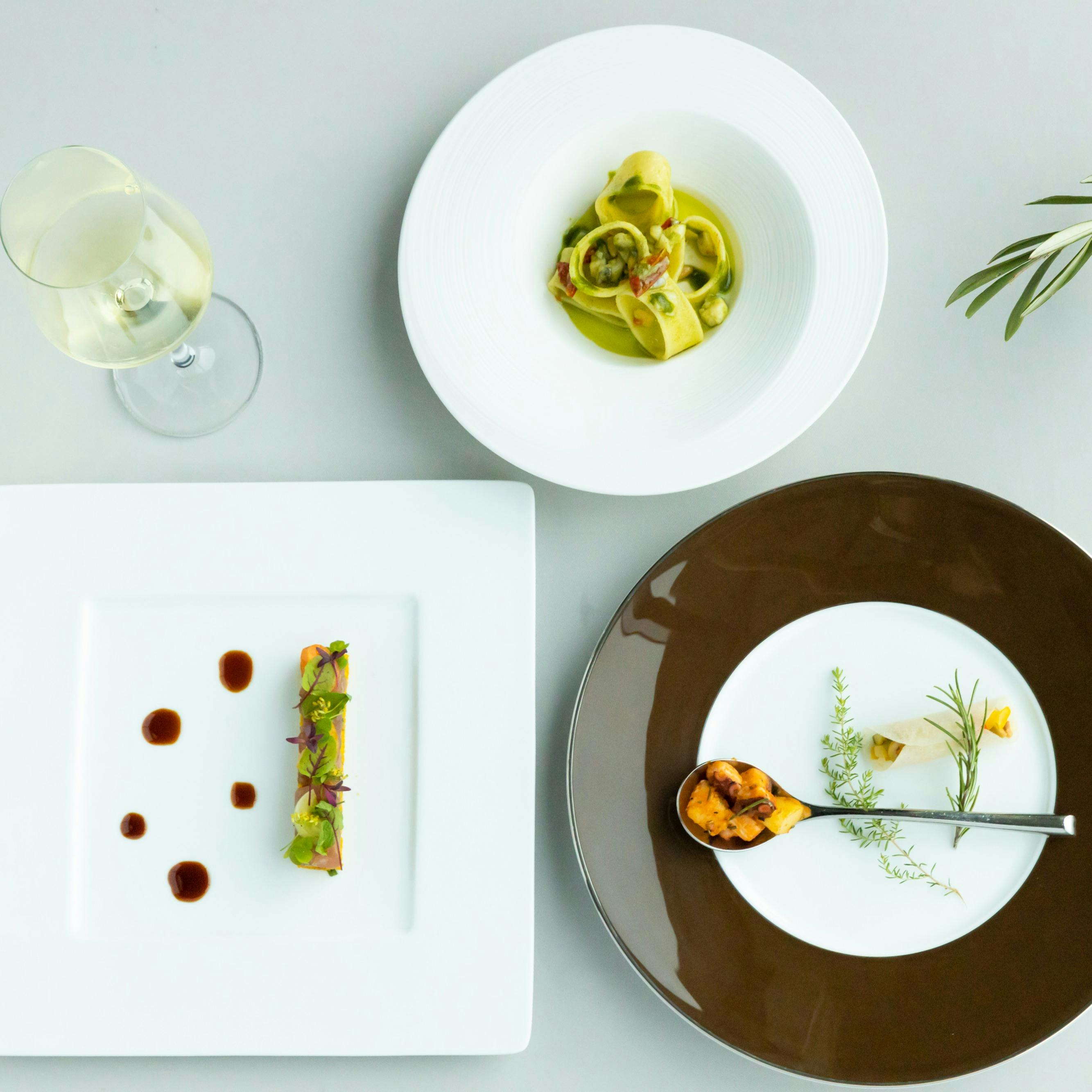 アンジェロコート東京 Creativo 前菜2種 パスタ2種 魚料理など全6品 食後のカフェ4種フリードリンク 個室選択可 ランチ プラン メニュー 一休 Comレストラン