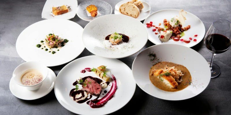 2026【ランチdeディナー】肉料理＆魚料理 Wメイン デザートなど全6品