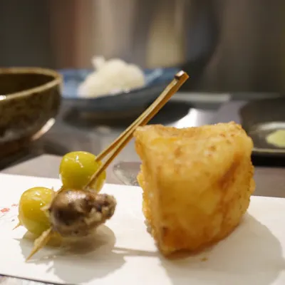シャンパンで楽しむ天ぷら