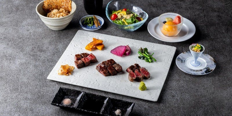 【凌】赤身ステーキ3種食べ比べコース