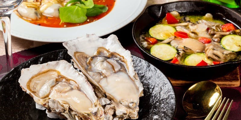 【牡蠣をメインとしたコース　全7品】牡蠣料理4品