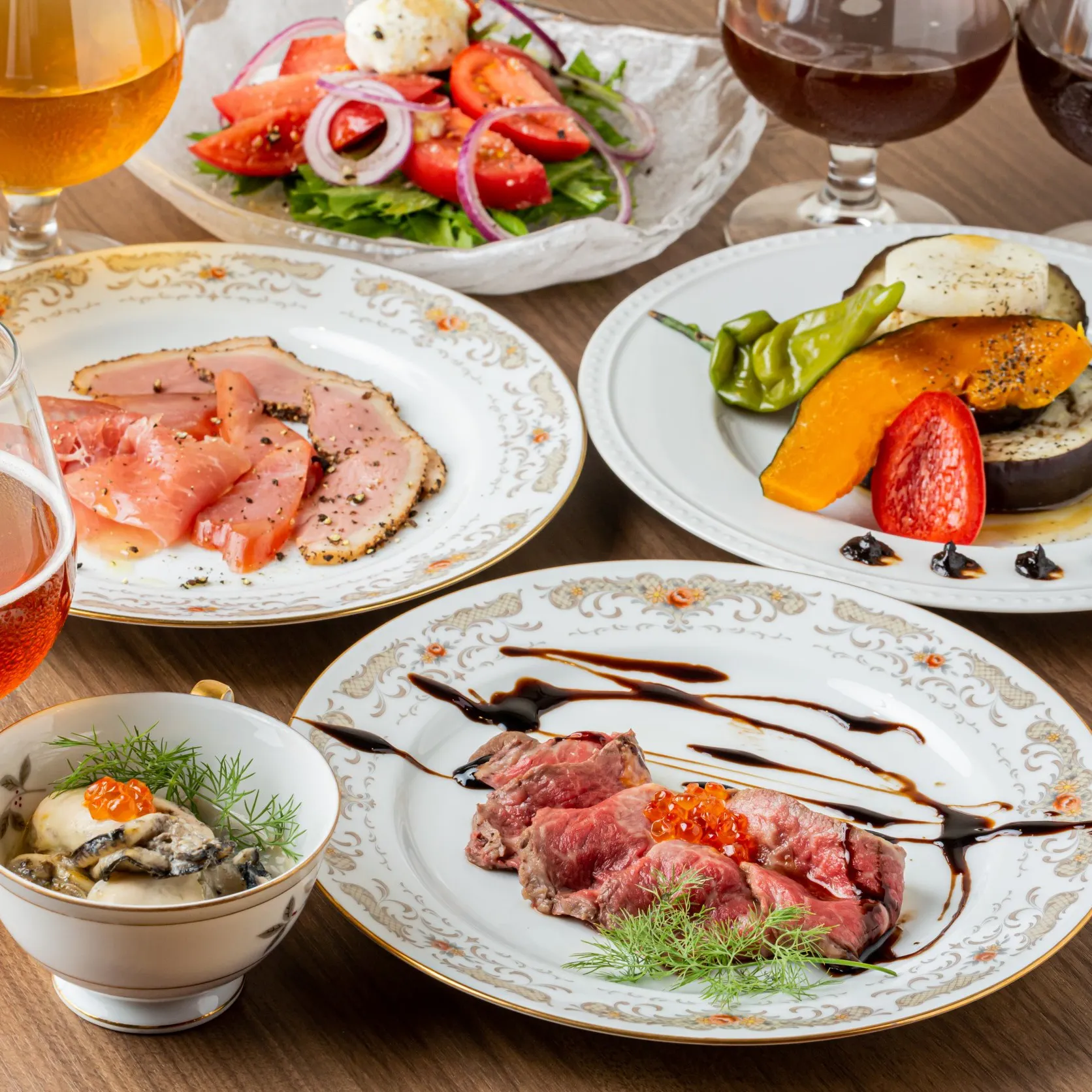 La Princesse Kyoto 記念日プラン 3ドリンク メッセージプレート付 牡蠣or魚介 うに 牛ステーキなど全7品 ディナー プラン メニュー 一休 Comレストラン